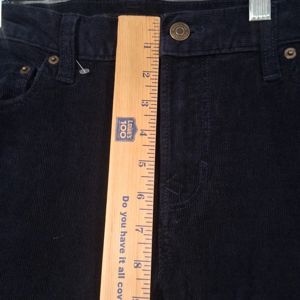 Banana Republic Mens Slim Fit Corduroy Pants Navy Blue 34x34 Cotton Stretch